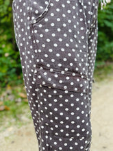 Brown Polka Dot Barrel Jeans