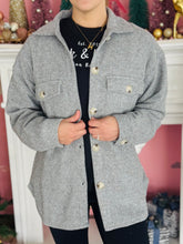 Soft Grey Waffle Shacket