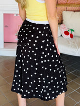 Dark Espresso Brown Polka Dot Skirt