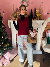 Cabernet Button Sweater Vest