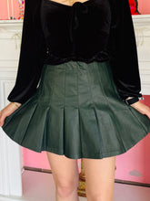 Pleated Dark Green Skirt