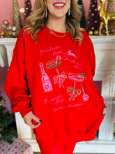 Red Christmas Please Crewneck