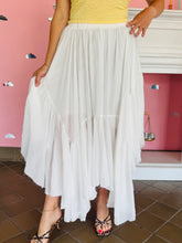 White Asymmetrical Skirt