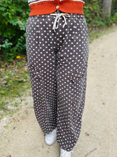 Brown Polka Dot Barrel Jeans