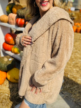Tan Fluffy Cardigan