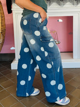 Polka Dot Barrel Jeans