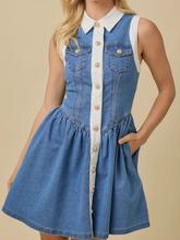 Denim Collared Dress