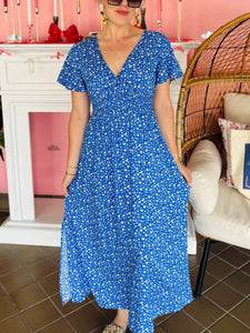 Blue Floral Dress