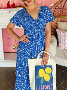 Blue Floral Dress