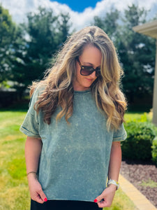 Jade Acid Wash T-Shirt