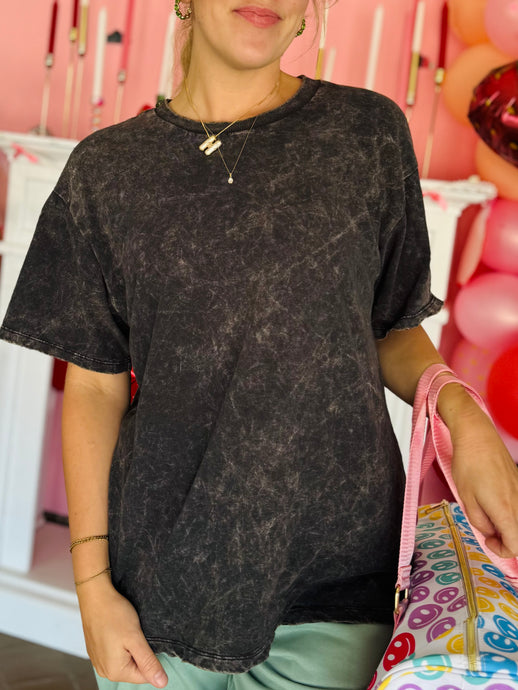 Charcoal Acid Wash T-Shirt