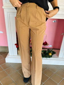 Striped Pleated Pants