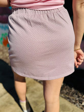 Lavender Checkered Skirt