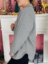 Soft Grey Waffle Shacket