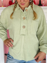 Sage Collared Knit Long Sleeve