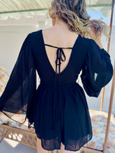 Black Belted Romper