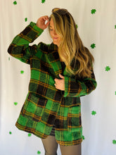 Plus Green Plaid Jacket