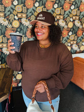 Chocolate Waffle Knit Long Sleeve