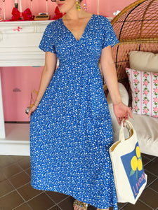 Blue Floral Dress