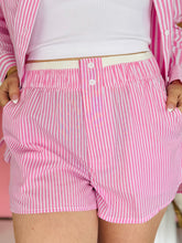 Pink Stripe Boxer Shorts