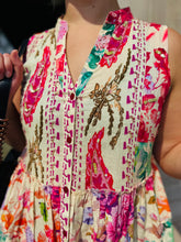 Floral Tassel Beaded Dress