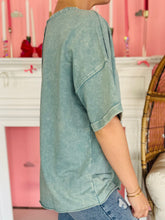Ash Blue Acid Wash T-Shirt