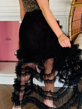 Stunner Black Tiered Skirt