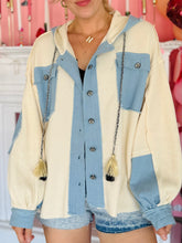 Oversized Denim Contrast Jacket