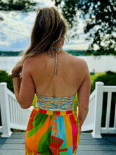 Multicolor Cut Out Top