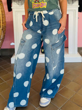 Polka Dot Barrel Jeans