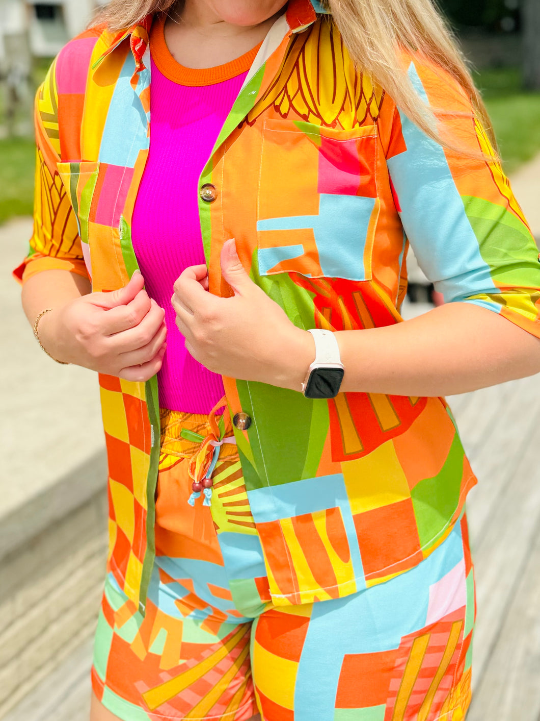 Banana Print Top