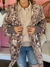 Snakeskin Fluffy Cardigan