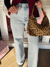 High Waist Wide Leg Denim Jeans