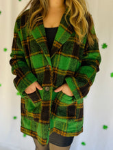 Plus Green Plaid Jacket