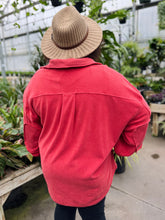 Plus Marsala Button Shacket
