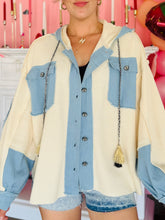 Oversized Denim Contrast Jacket