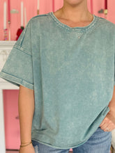 Ash Blue Acid Wash T-Shirt