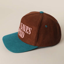 Jesus Saves I Spend Corduroy Trucker Hat