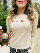 Fall Embroidered Long Sleeve Top