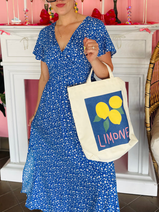 Blue Floral Dress