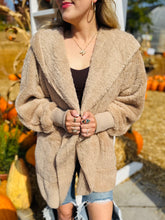 Tan Fluffy Cardigan