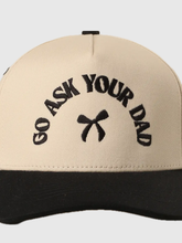 Go Ask Your Dad Embroidery Two-Tone Trucker Hat
