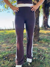 Espresso Side Stripe Flare Leggings