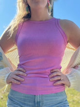 Bubble Gum Ribbed Tank Top