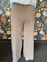 Mocha Acid Wash Wide Leg Sweatpants