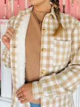 Plaid Fuzzy Lined Shacket
