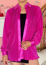 Pink Pleated Long Sleeve Top