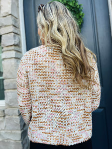 Speckled Button Up Cardigan
