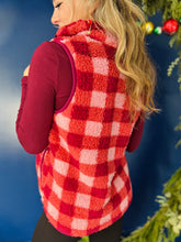 Pink & Red Checkered Vest