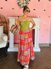 Olive Strapless Top